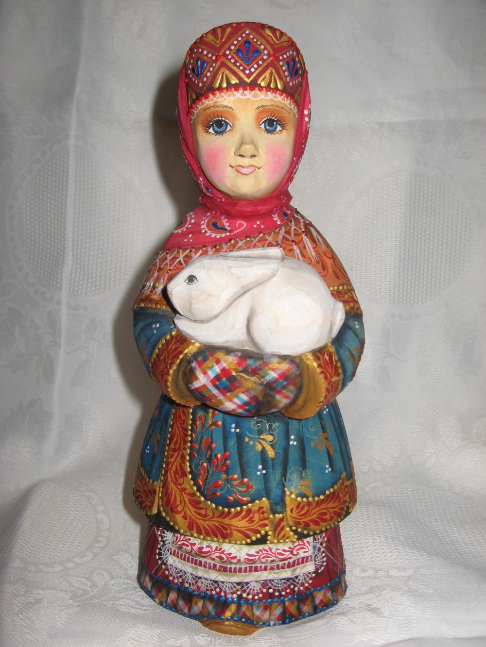 girl with rabbit